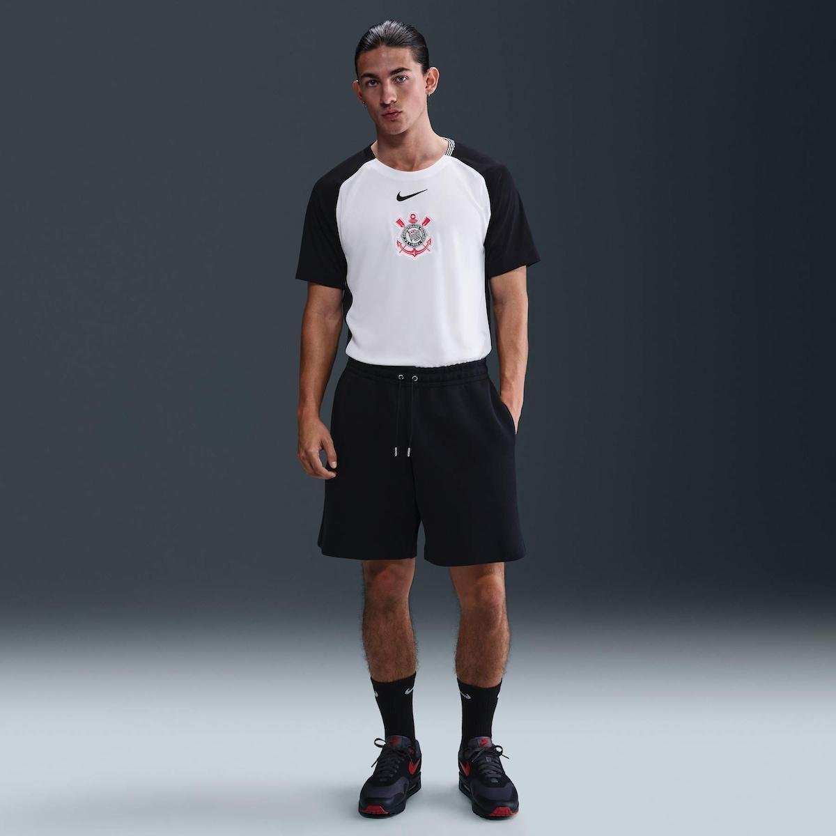 Camisa Nike Corinthians I 2025/26 Torcedor Pro Masculina Menor preço em Camisa Nike Corinthians I 2025/26 Torcedor Pro Masculina