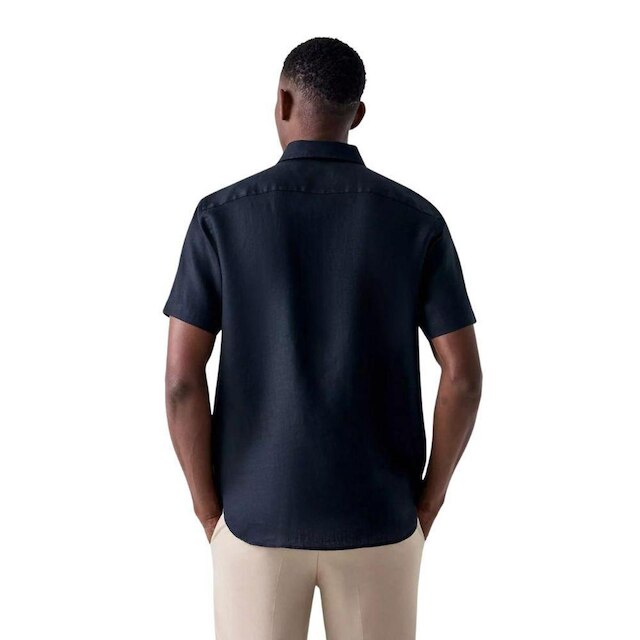 Camisa Oficina Reserva Linho Preto