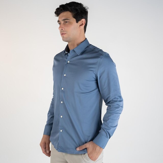 Camisa Oficina Reserva Paris Blend Azul