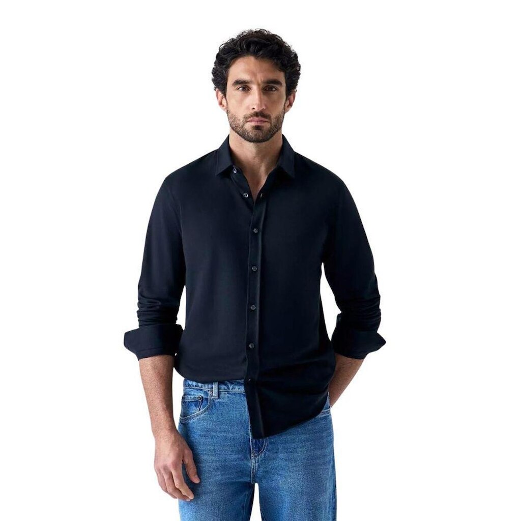 Camisa Oficina Reserva Piquet Preto