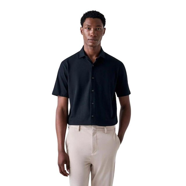 Camisa Oficina Reserva Piquet Stretch Preto
