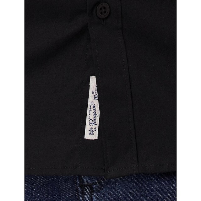 Camisa Original Penguin Masculina Regular Tricoline Bordado Azul Marinho