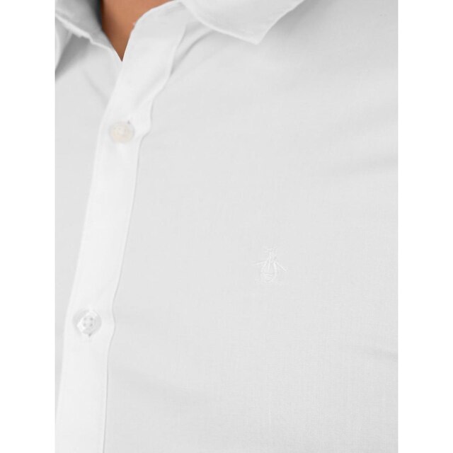 Camisa Original Penguin Masculina Regular Tricoline Bordado Branca
