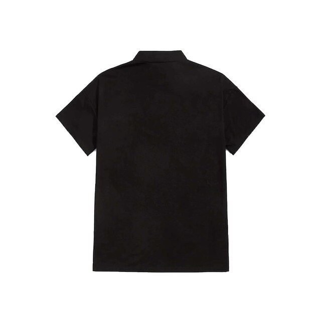Camisa Oversized Gola Alta Streetwear Black DNV