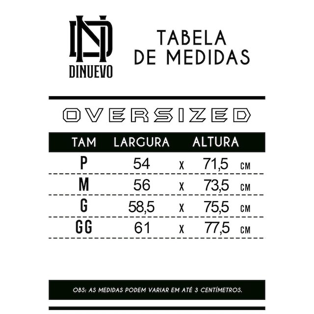 Camisa Oversized Gola Alta Streetwear Black DNV