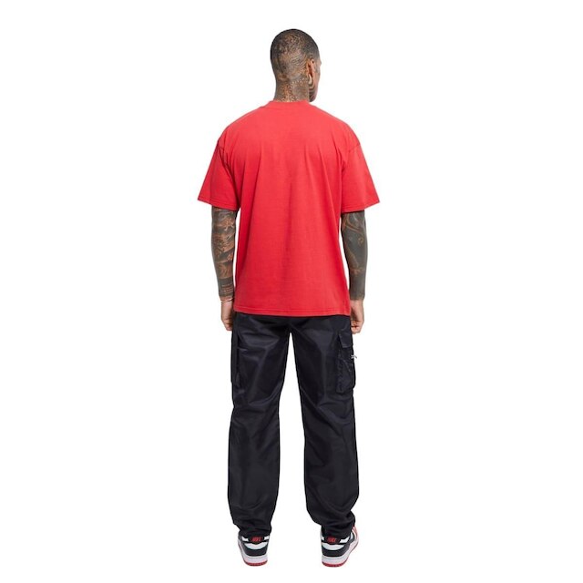 Camisa Oversized Gola Alta Vermelha Streetwear