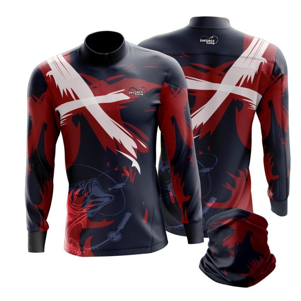 Camisa Pesca Masculina manga longa UV Camiseta para pescaria com secagem rápida