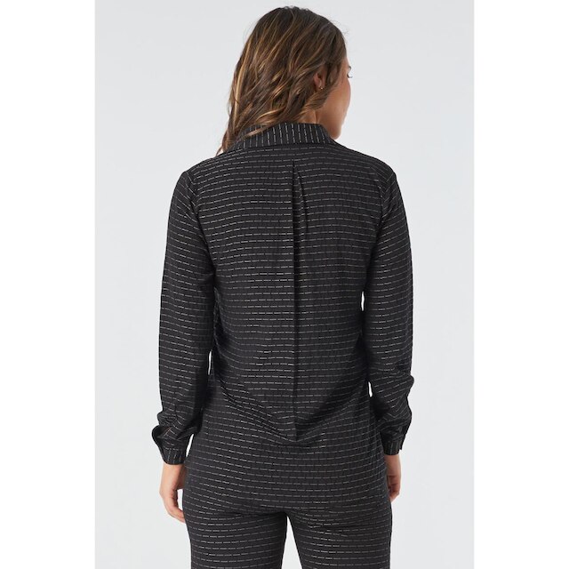 Camisa PKS Manga Longa Com Bolsos Preta-P