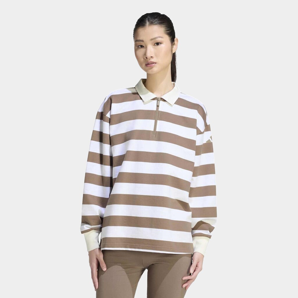 Camisa Polo Adidas Essentials Contemporary Manga Longa Feminina