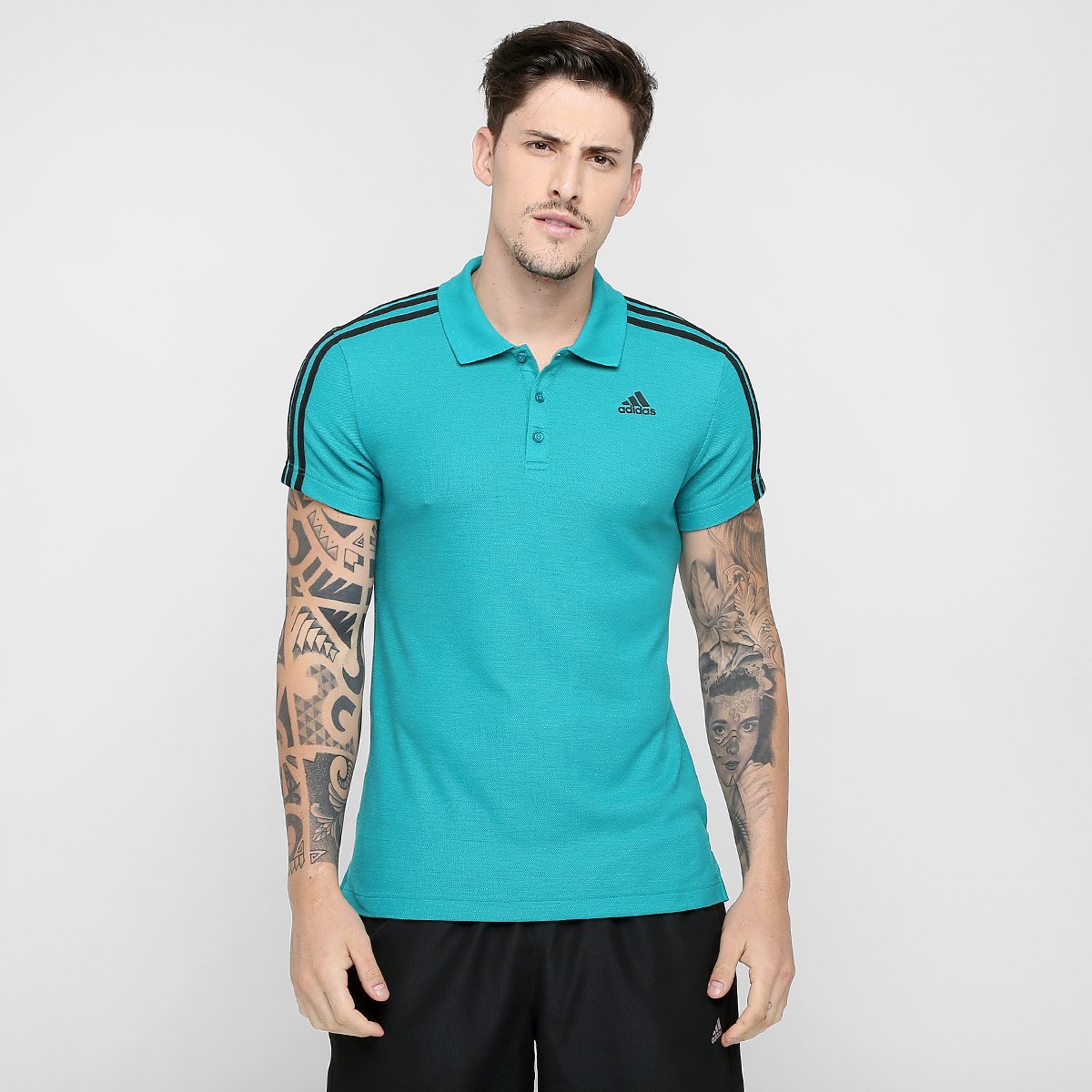 Camisa Polo Adidas Originals ESS 3S | Zattini