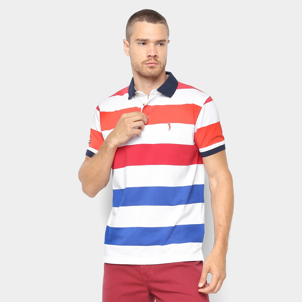 camiseta polo colorida