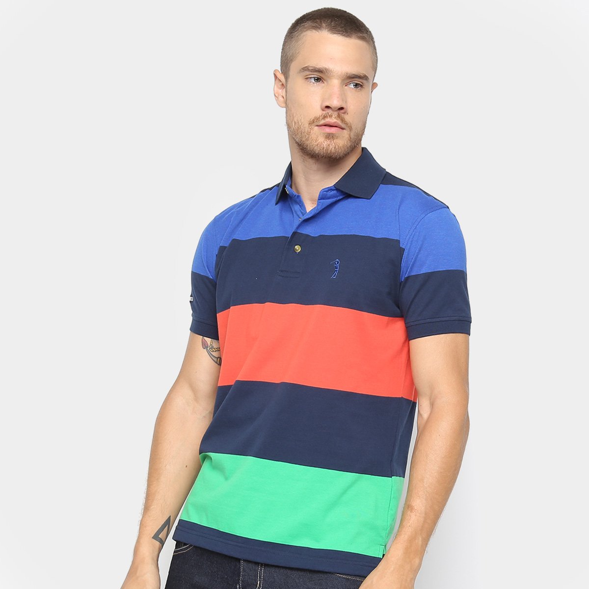 camisa polo listrada aleatory