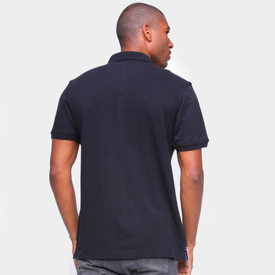 Camisa Polo Aleatory Lisa Masculina - Preto