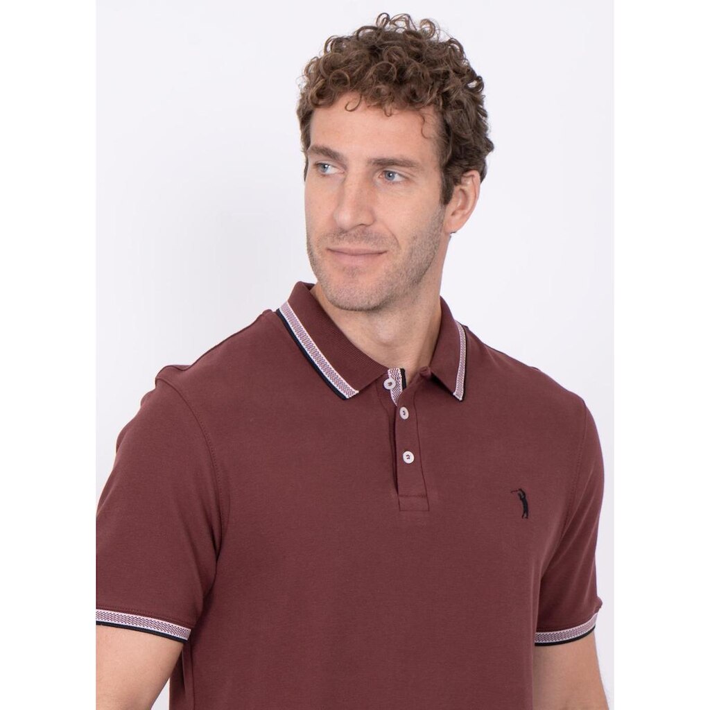 Camisa Polo Aleatory Lisa Royalty Bordô