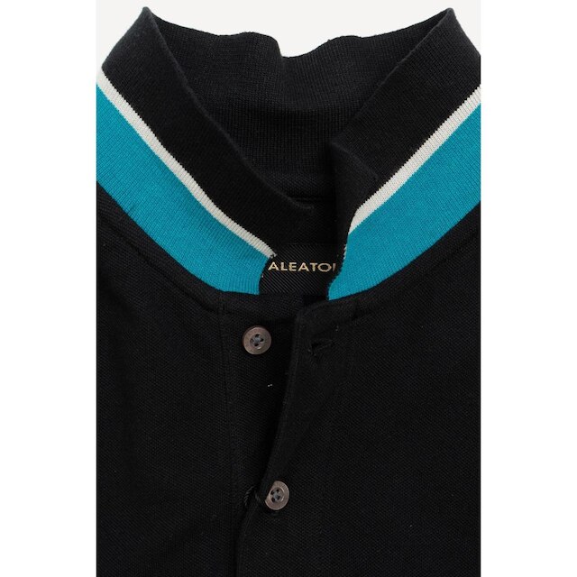 Camisa Polo Aleatory Piquet Stretch Preto