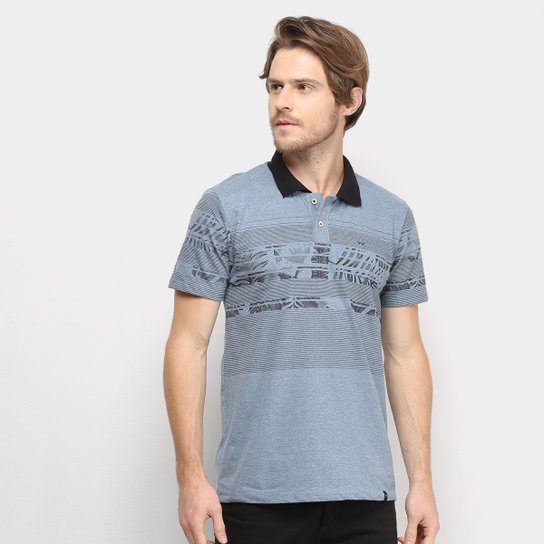 Camisa Polo All Free Básica Masculina - Azul