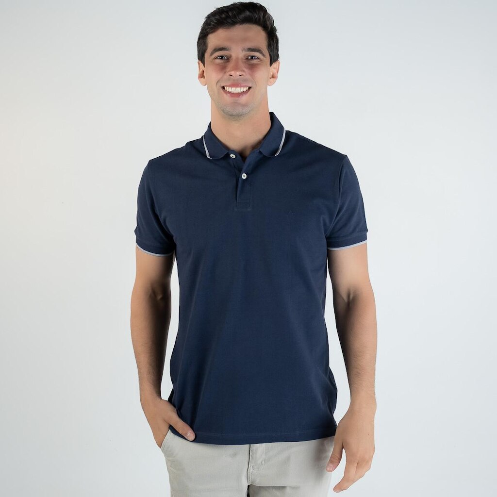 Camisa Polo Aramis Frisos Marinho