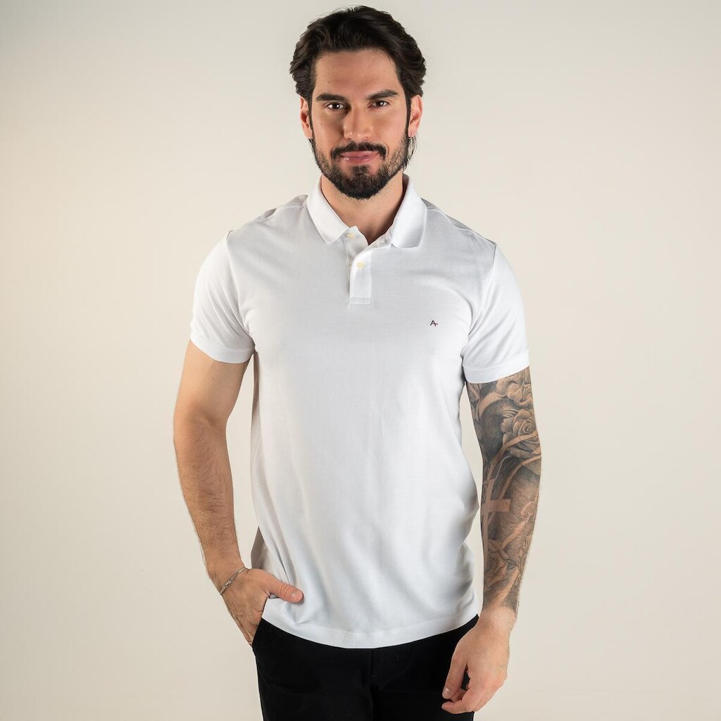 Camisa Polo Aramis Piquet Branca