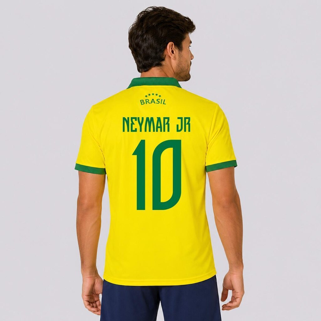 Camisa Polo Balboa Brasil Penta Neymar Jr 10