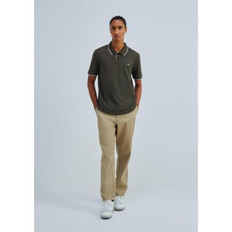 Camisa Polo Básica Masculina Em Piquet Com Bordado - Azul XG