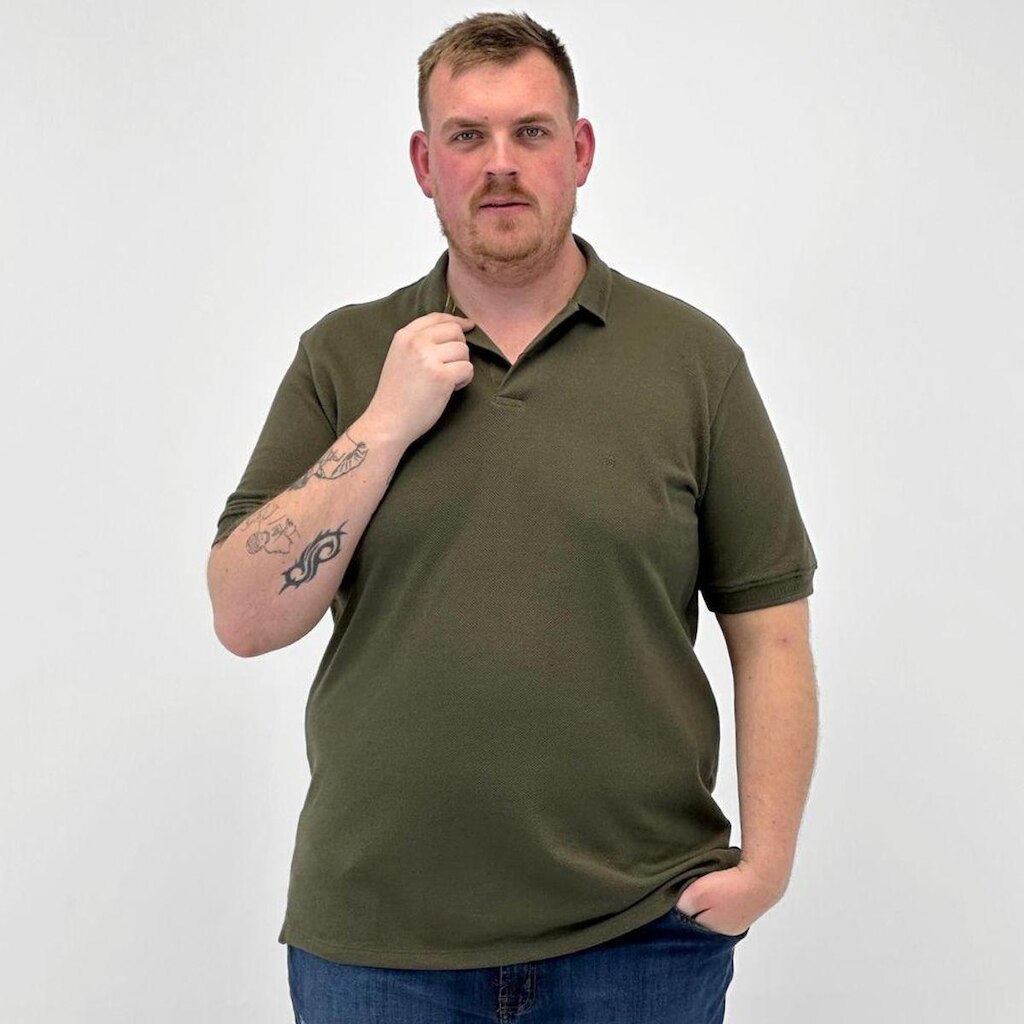 Camisa Polo Baumgarten Plus Size Manga Curta Masculina