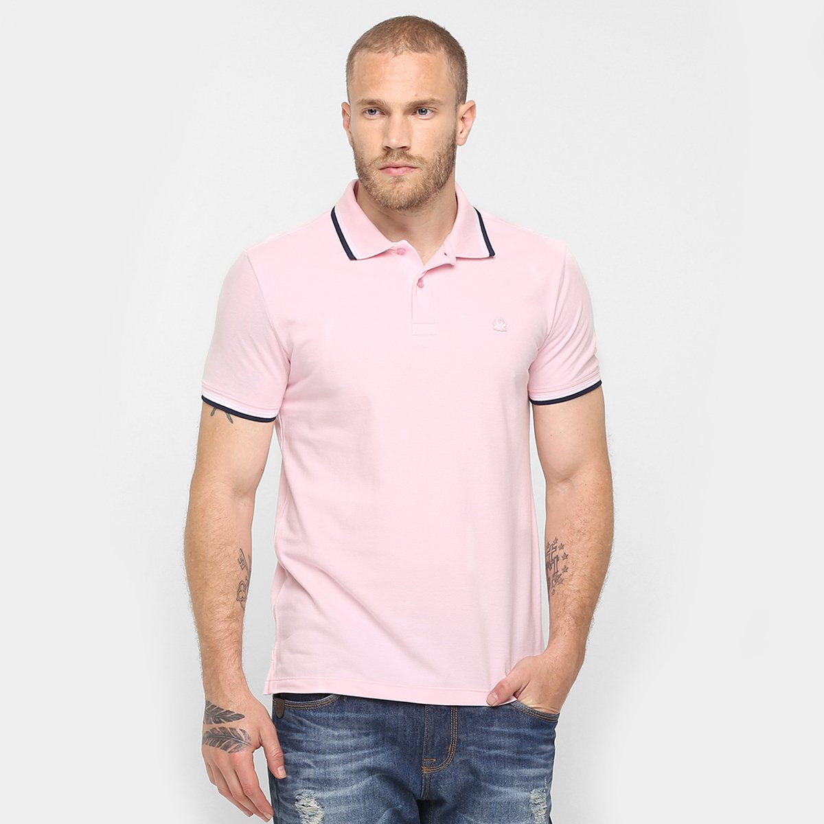 camisa polo benetton masculina