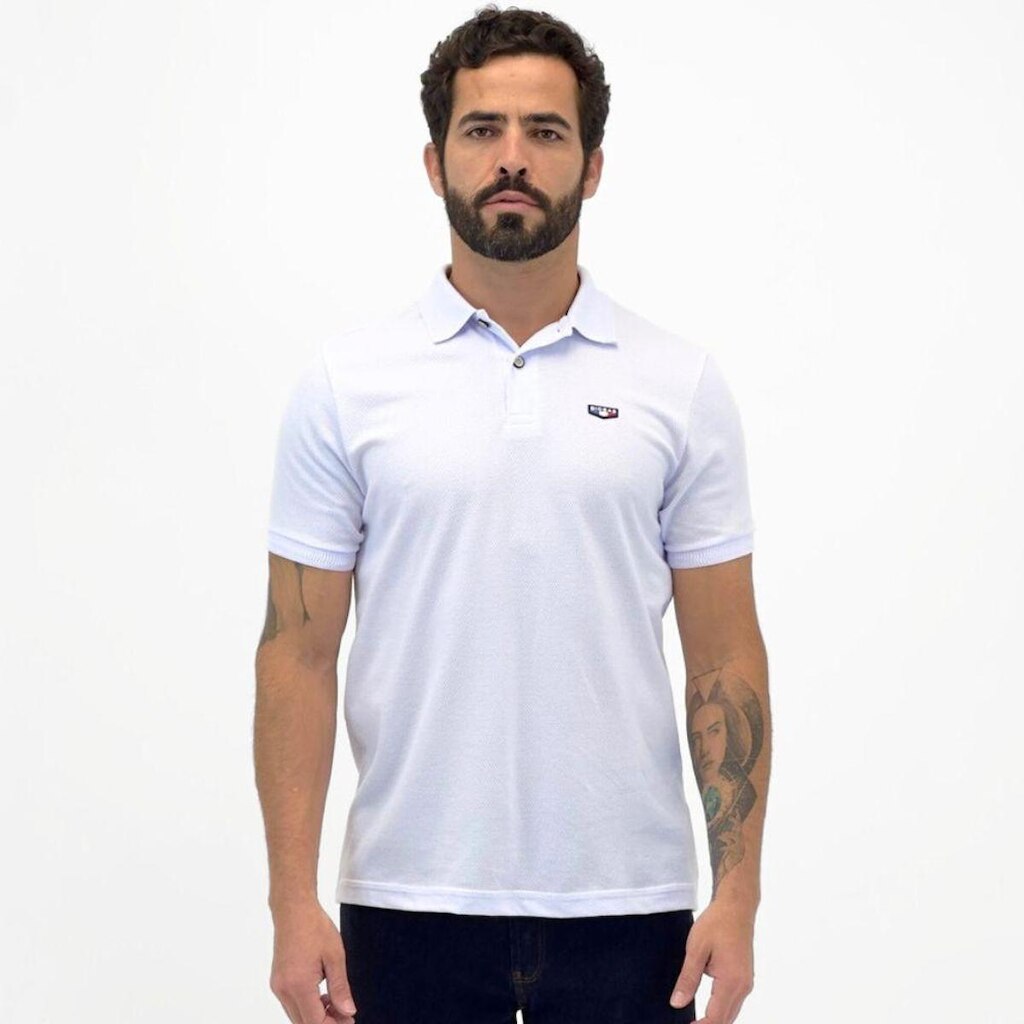 Camisa Polo Biogas Manga Curta Masculina