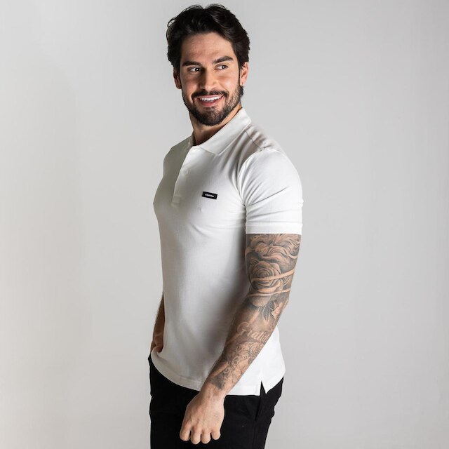 Camisa Polo Calvin Klein Branca