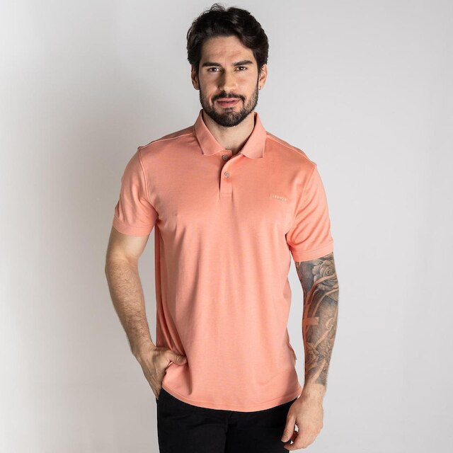 Camisa Polo Calvin Klein Liquid Touch Rosa