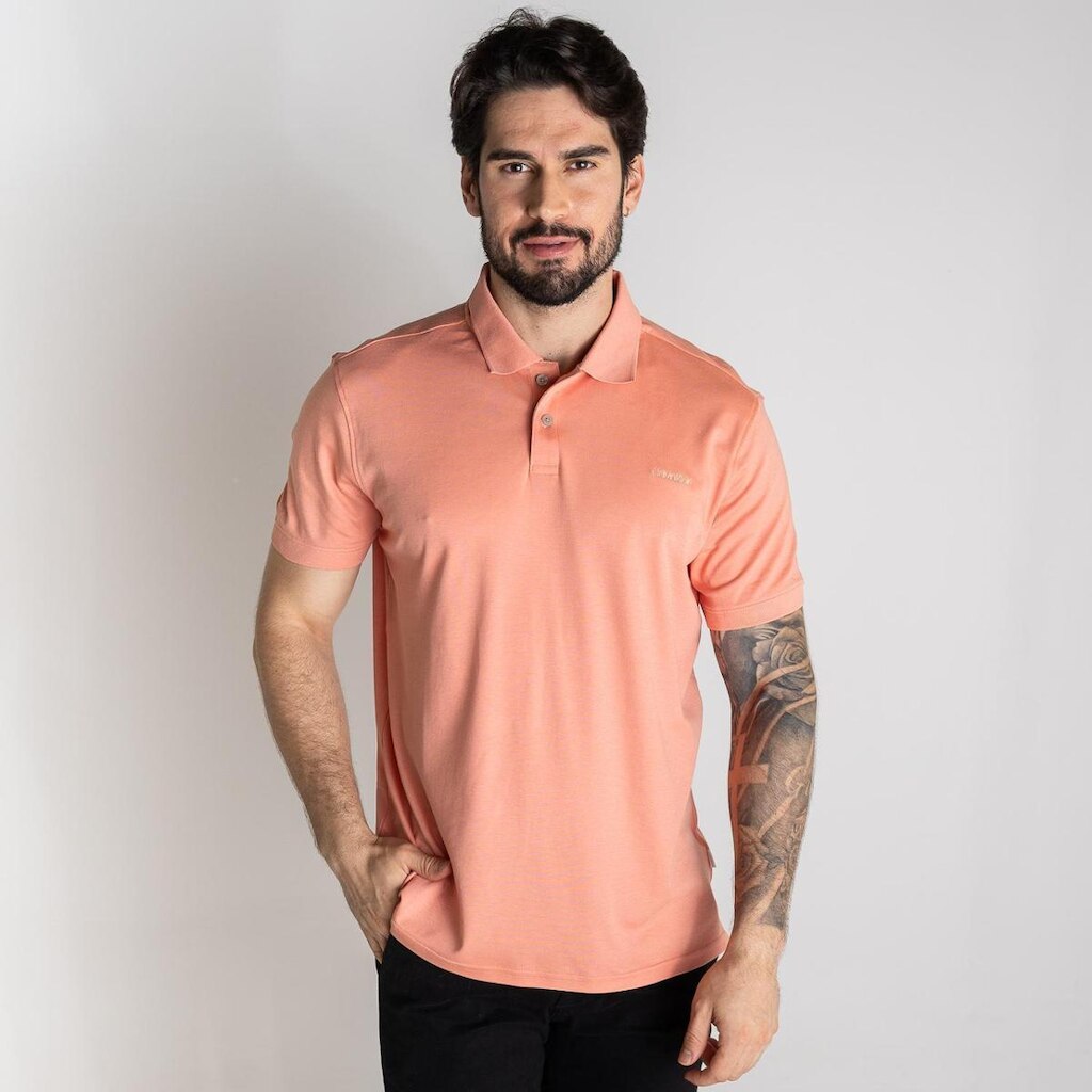 Camisa Polo Calvin Klein Liquid Touch Rosa