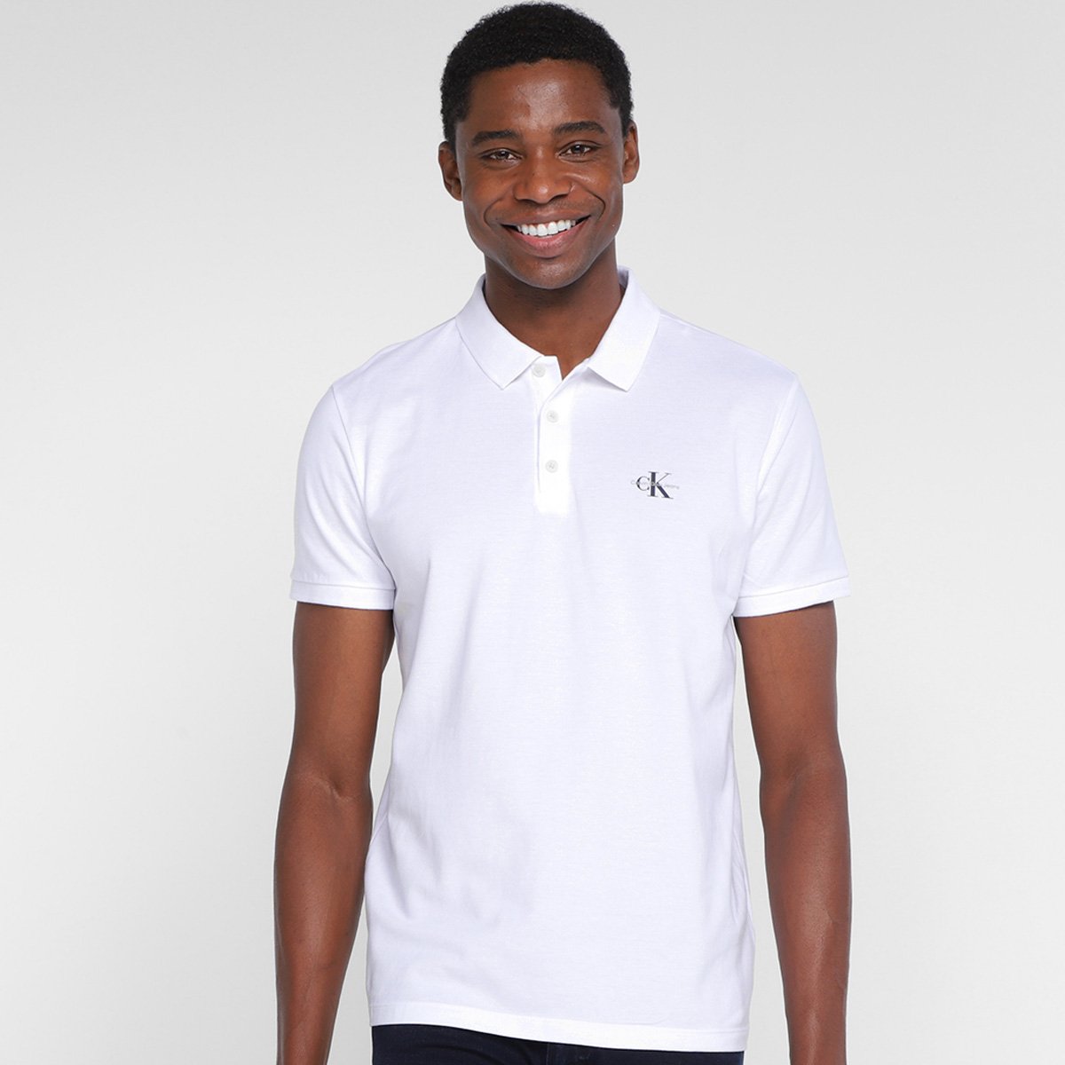 Camisa Polo Calvin Klein Logo Masculina Menor preço em Camisa Polo Calvin Klein Logo Masculina