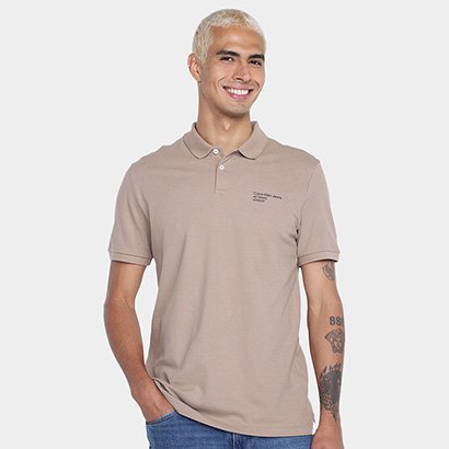 Camisa Polo Calvin Klein Logo Premium Masculina - Masculino
