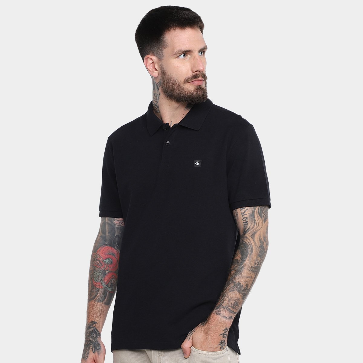 Camisa Polo Calvin Klein Premium Masculina Menor preço em Camisa Polo Calvin Klein Premium Masculina