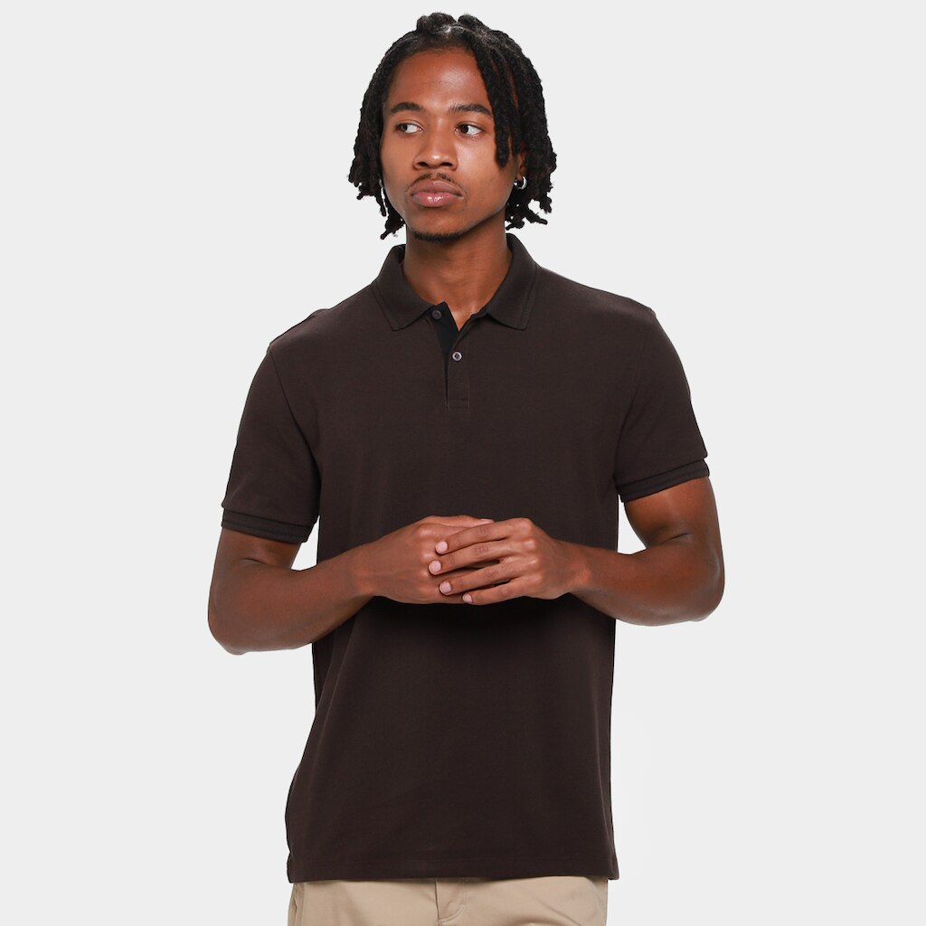 Camisa Polo Calvin Klein Slim Masculina
