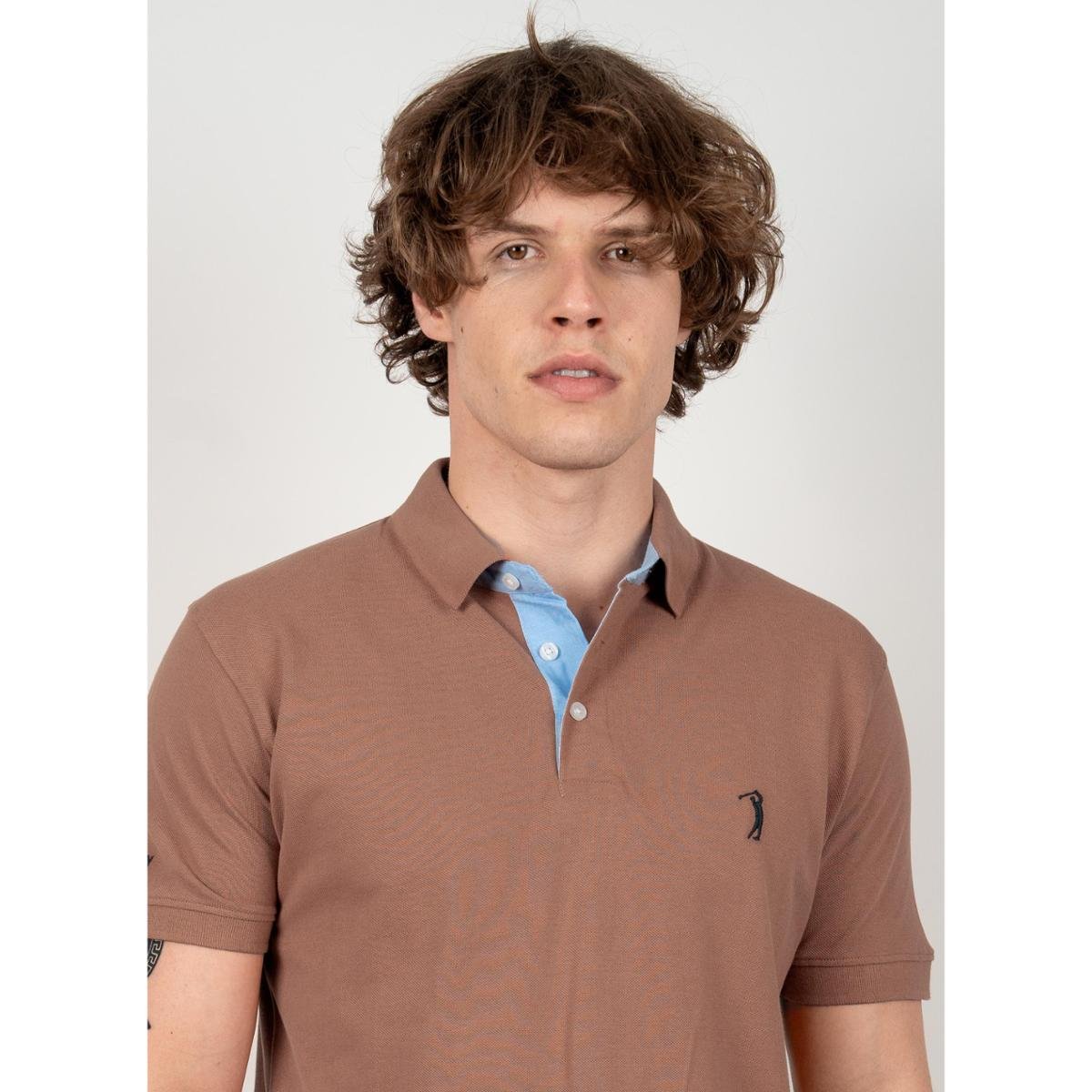 トップス sensen FCRB EMBLEM POLO LIGHT BROWN FCRB EMBLEM PORO 25SS ライトブラウン M 美品 FCRB EMBLEM POLO M