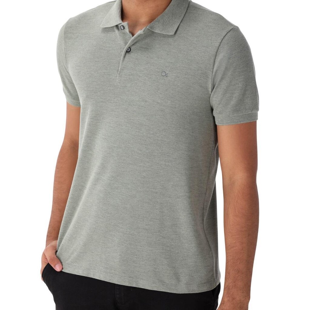 Camisa Polo Casual Masculina Ogochi 007520001 Verde