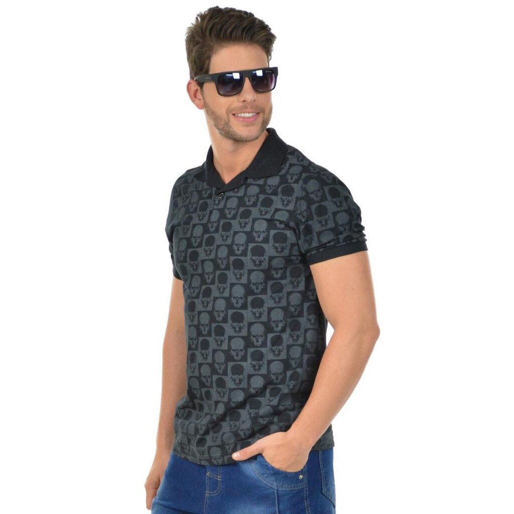 Camisa polo cidade fenomenal(sem elasticidade) Preto Gg
