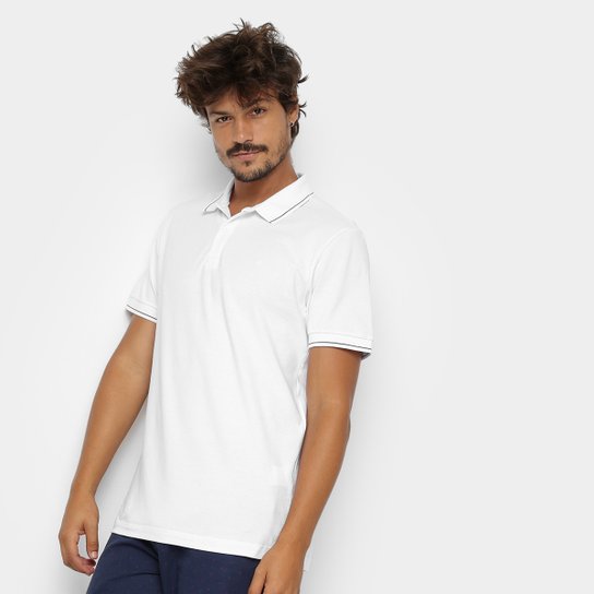 Camisa Polo Clássica Forum Masculina - Branco