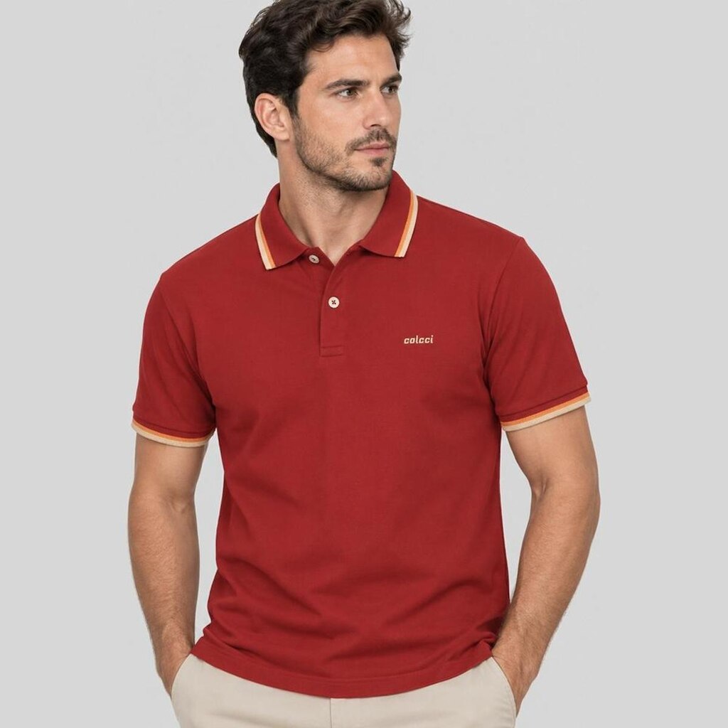 Camisa Polo Colcci 2 Lines Masculino