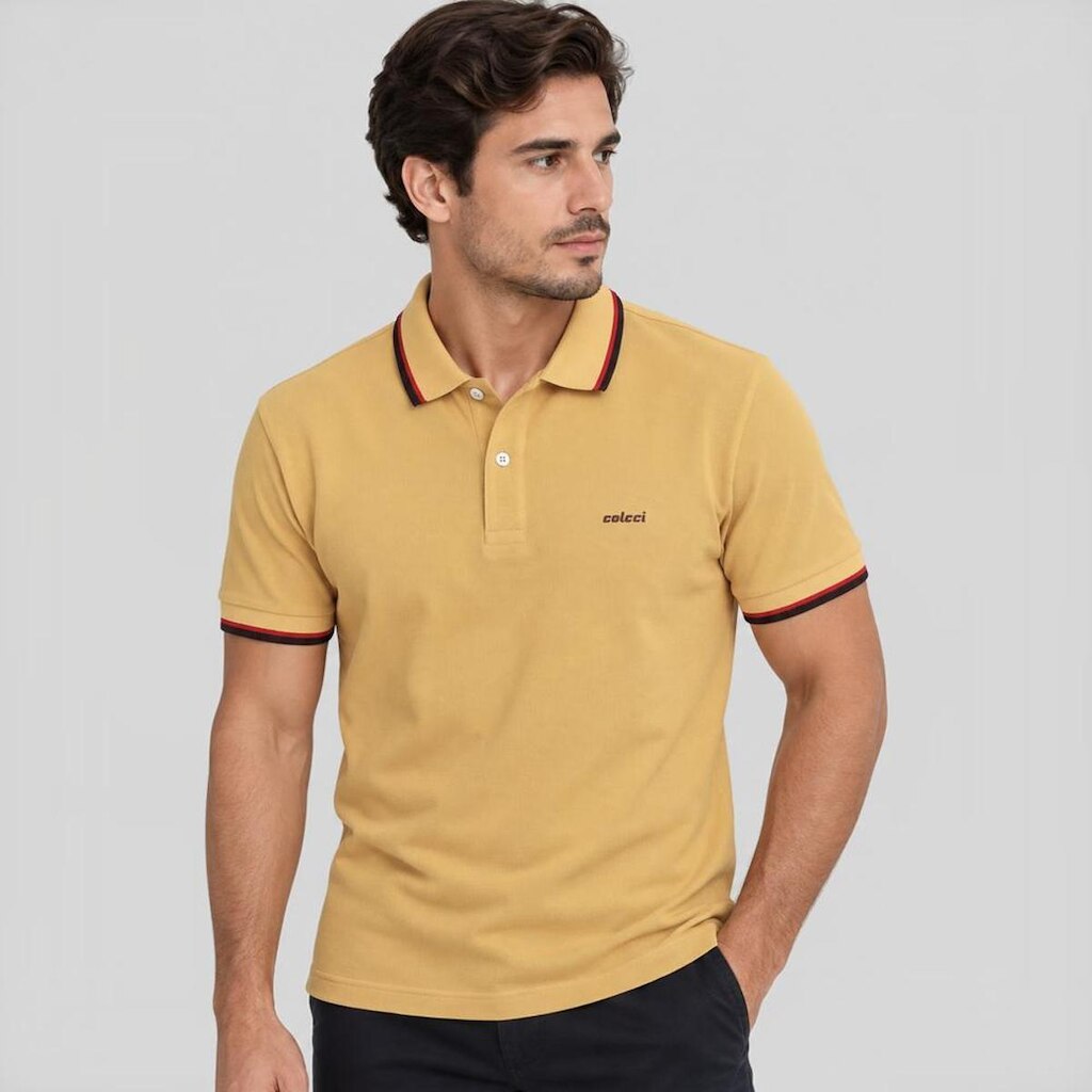 Camisa Polo Colcci 2 Lines Masculino