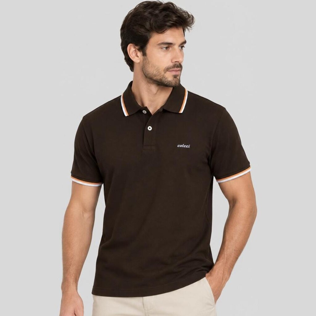 Camisa Polo Colcci 2 Lines Masculino