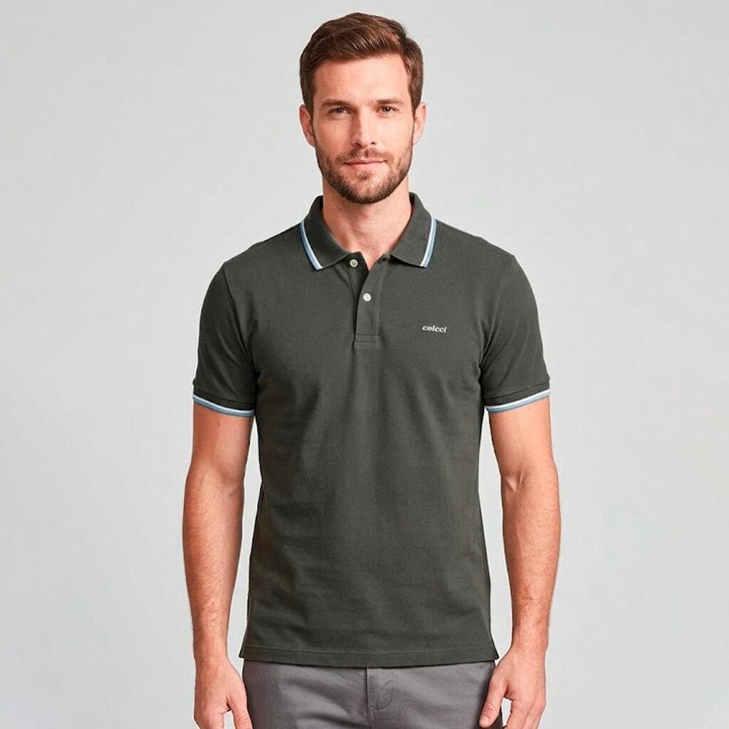 Camisa Polo Colcci 2 Lines Masculino