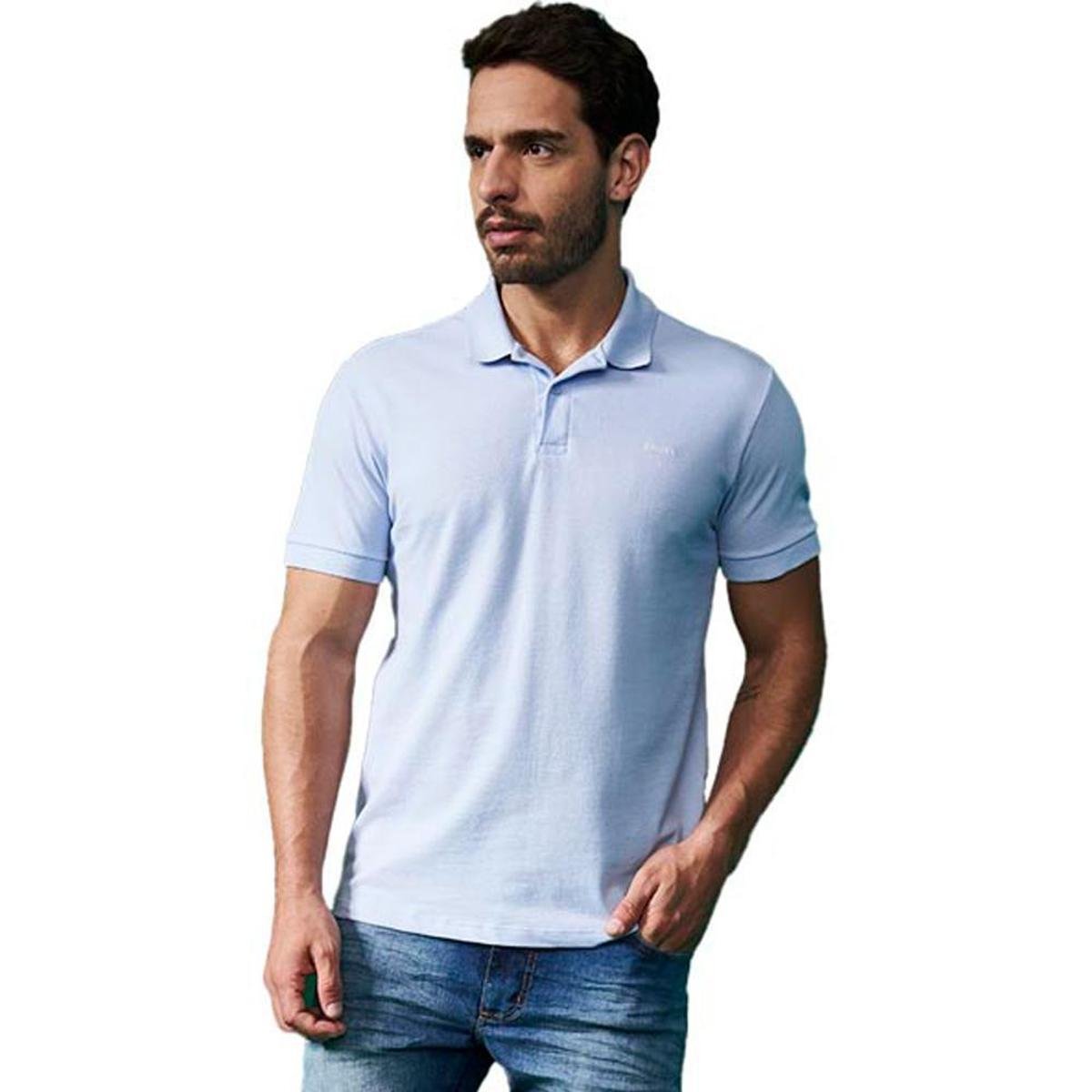 Camisa Polo Colcci Classic Masculino - Azul Menor preço em Camisa Polo Colcci Classic Masculino - Azul