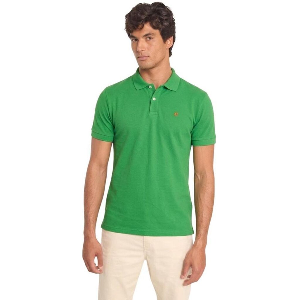 Camisa Polo Colcci com Logo Bordado Verde Grinch Masculina