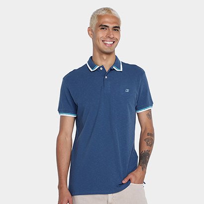 Camisa Polo Colcci Frisos Masculina - Masculino