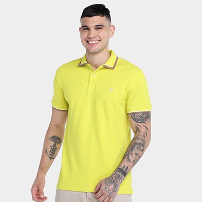 Camisa Polo Colcci Frisos Masculina - Masculino