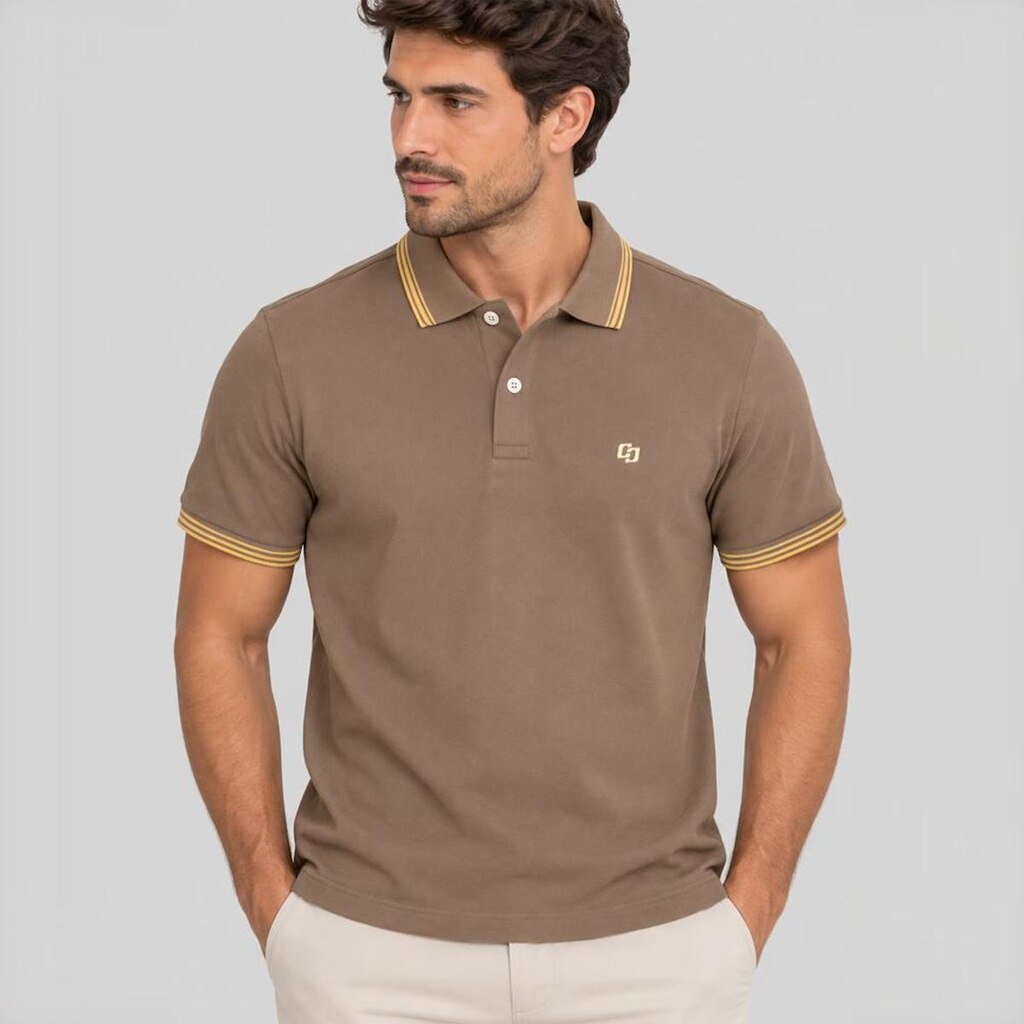 Camisa Polo Colcci Iconic Listras Masculino