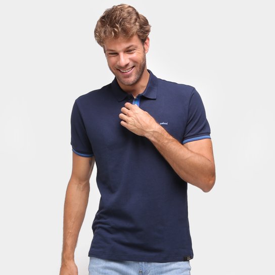 Camisa Polo Colcci Lisa Masculina - Marinho