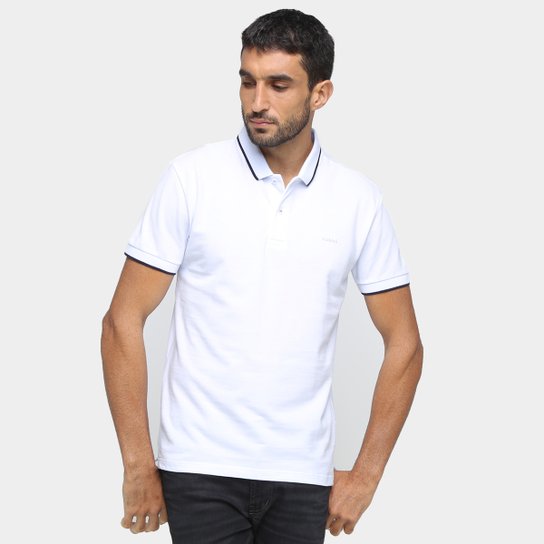 Camisa Polo Colcci Lisa Masculina - Branco