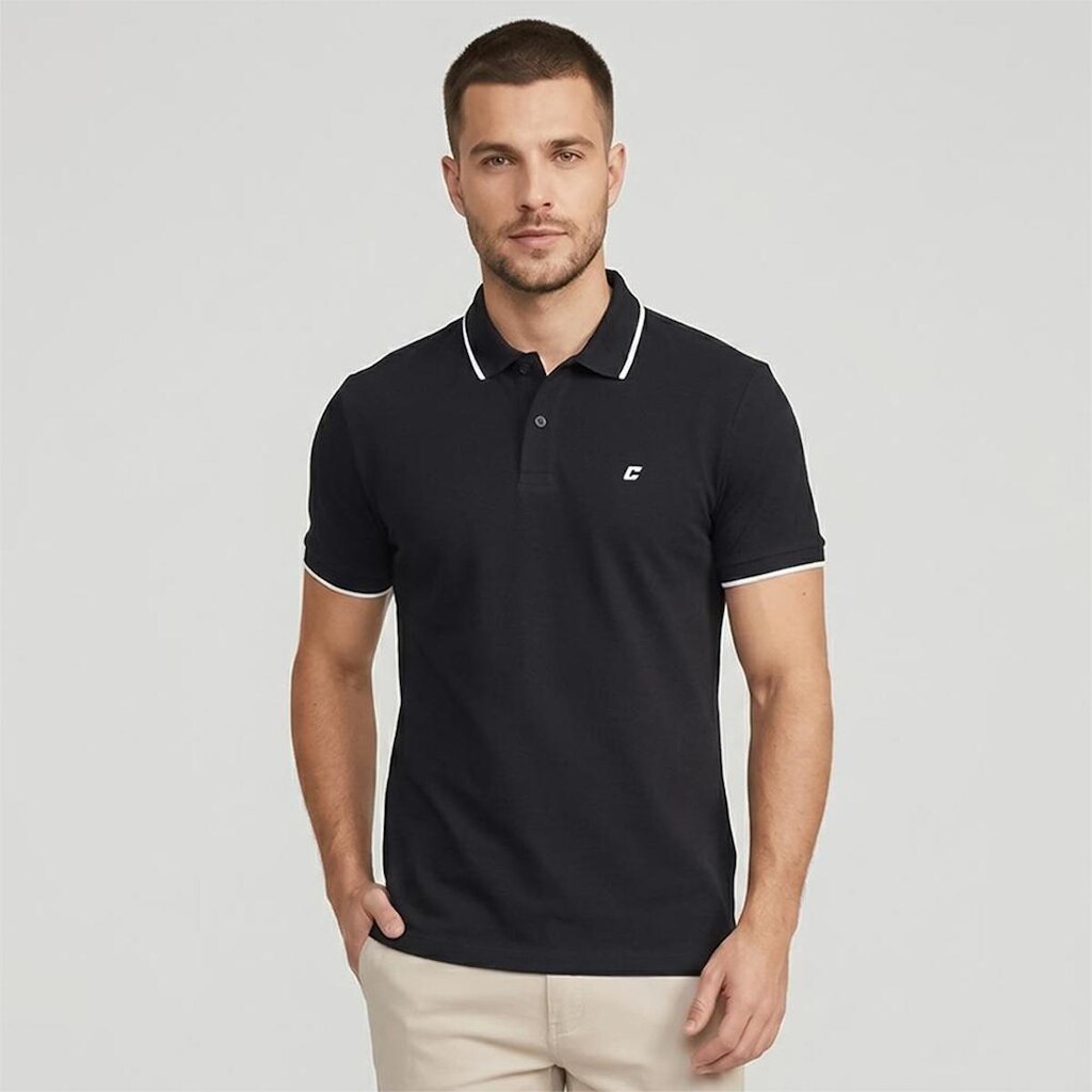 Camisa Polo Colcci Logo Line Masculino